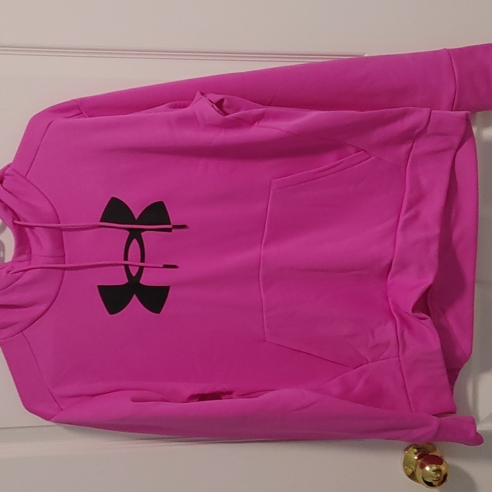 Pink under armour hoodie